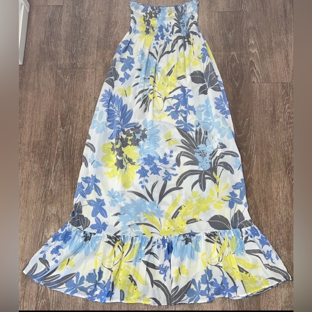 Tommy Bahama Floral Print Sleeveless Swim Cover Up Maxi Dress